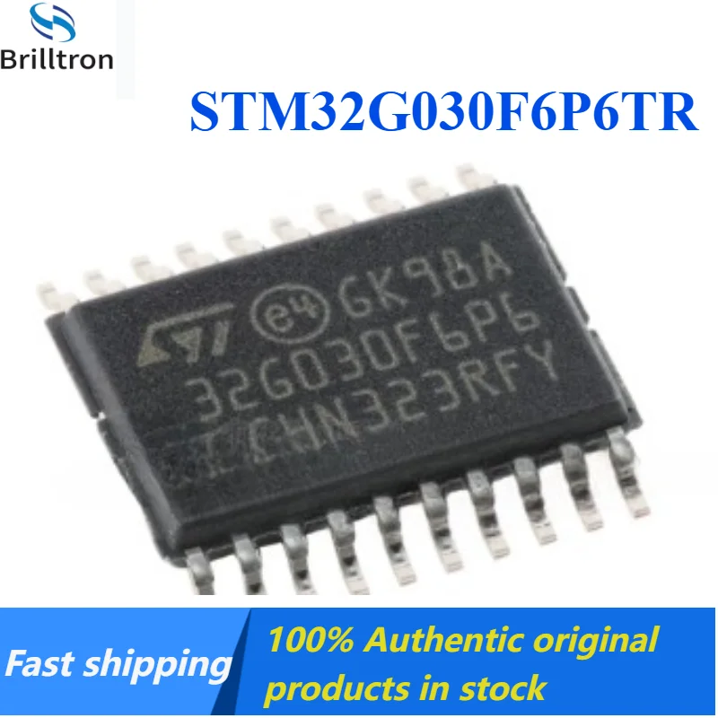 10-30PCS STM32G030F6P6TR TSSOP-20 ARM Cortex-M0+ 32-bit Microcontroller (MCU)  Brand New Original In Stock , Fast Shipping.