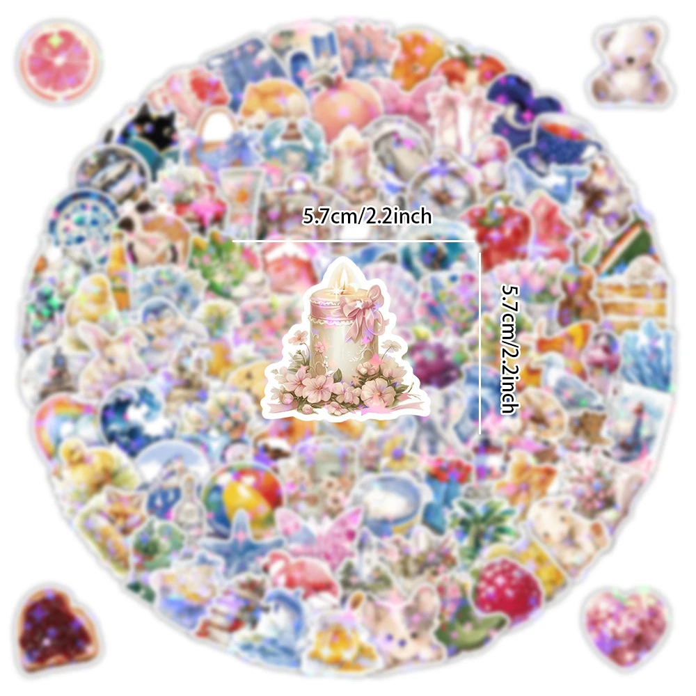 10/50/100/200pcs INS Style Aesthetic Cartoon Stickers Waterproof DIY Stationery Diary Phone Case Kawaii Decoration Decals Toys