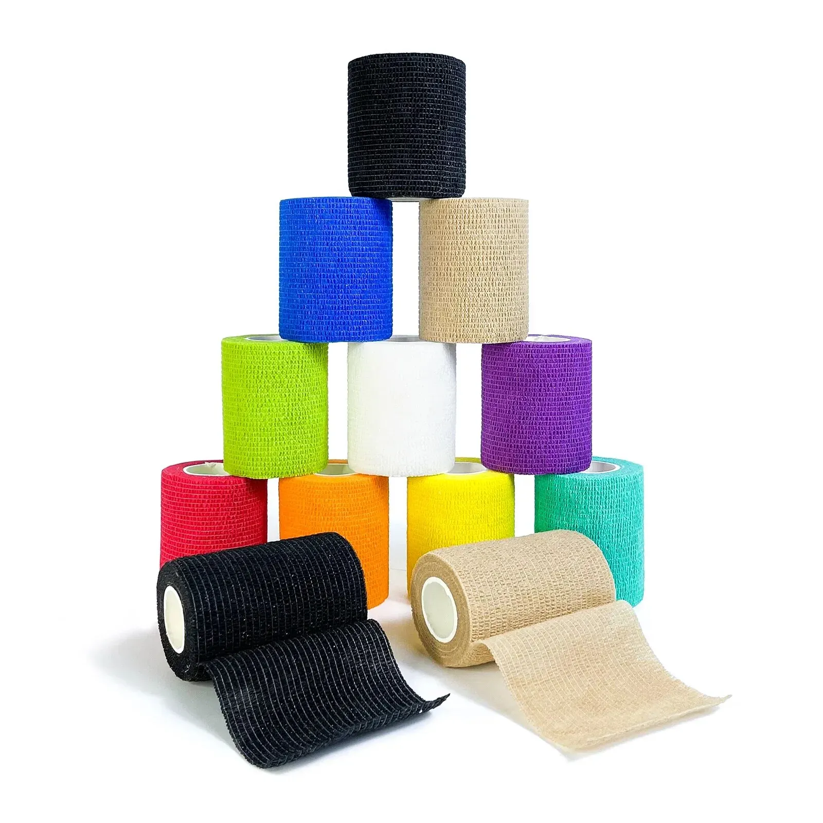 Colorful Athletic Wrap Tape Self Adhesive Elastic Bandage Elastoplast Sports Protector Knee Finger Ankle Palm Shoulder