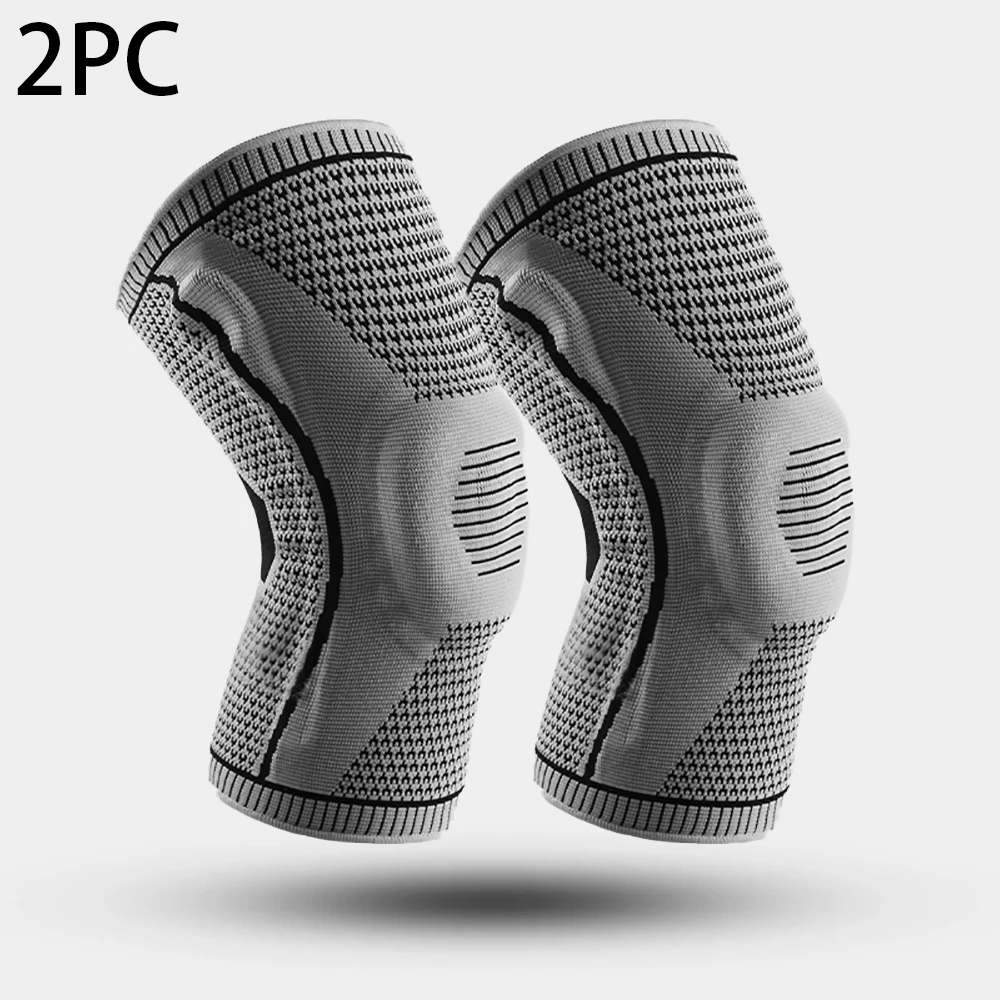 1/2 PC Knie Pads Strap Patella Mediale Unterstützung Meniskus Silikon Kompression Schutz Sport Knie Hosenträger Basketball Laufen Prot
