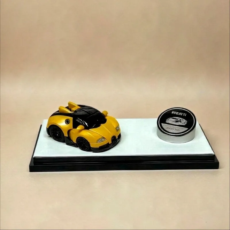 TP 1/64 Bugatti Ceramic Dragon Q Car Egg Car Resin Car Model Collection Model Boy Gift Gifts for Men Christmas Gift