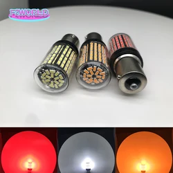 50pcs 1156 BA15S P21W BAU15S PY21W 7440 W21W P21/5W 1157 BAY15D 7443 3157 LED Bulbs 144smd CanBus Lamp Reverse Turn Signal Light
