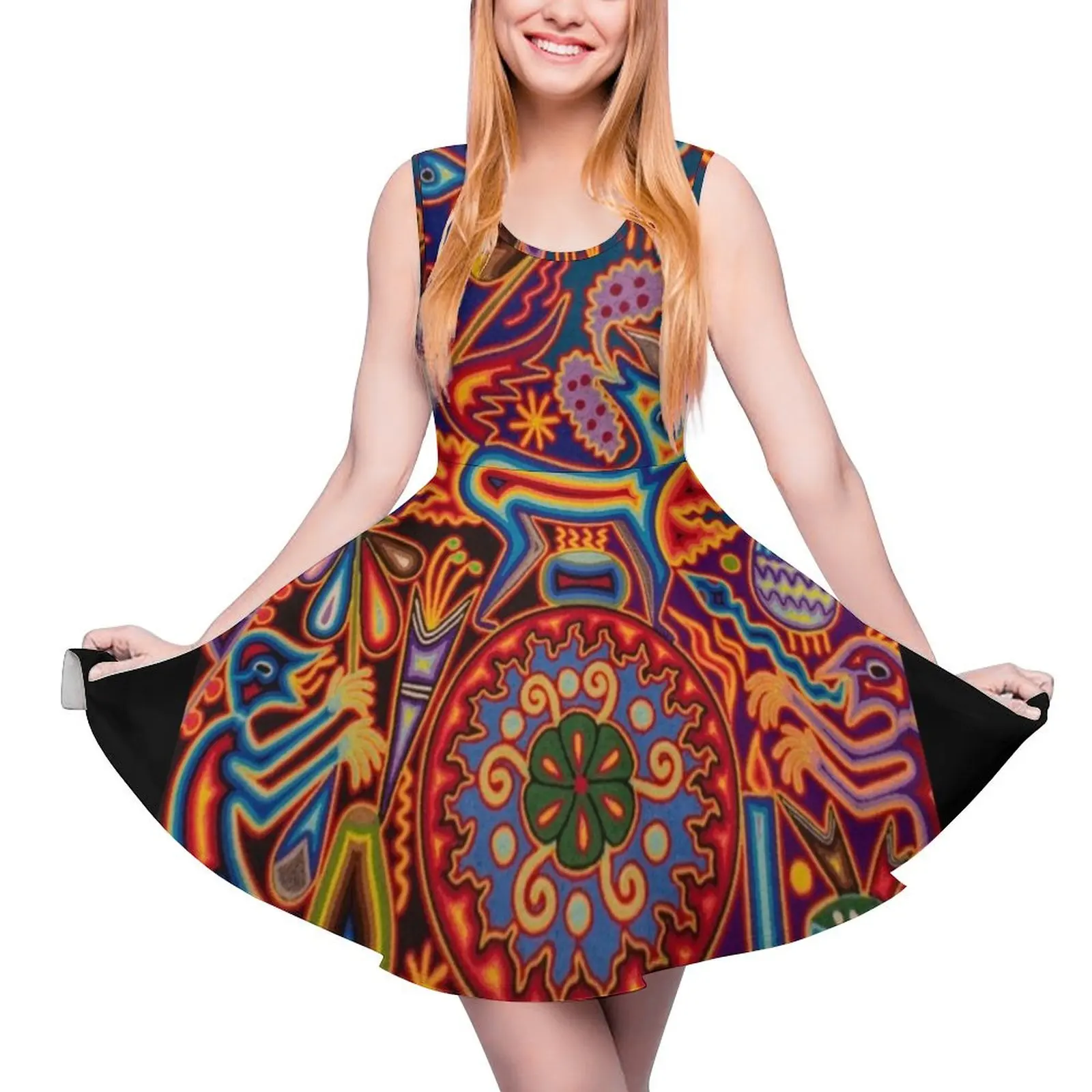 Huichol Sleeveless Dress elegant chic wedding evening dresses Women long dress