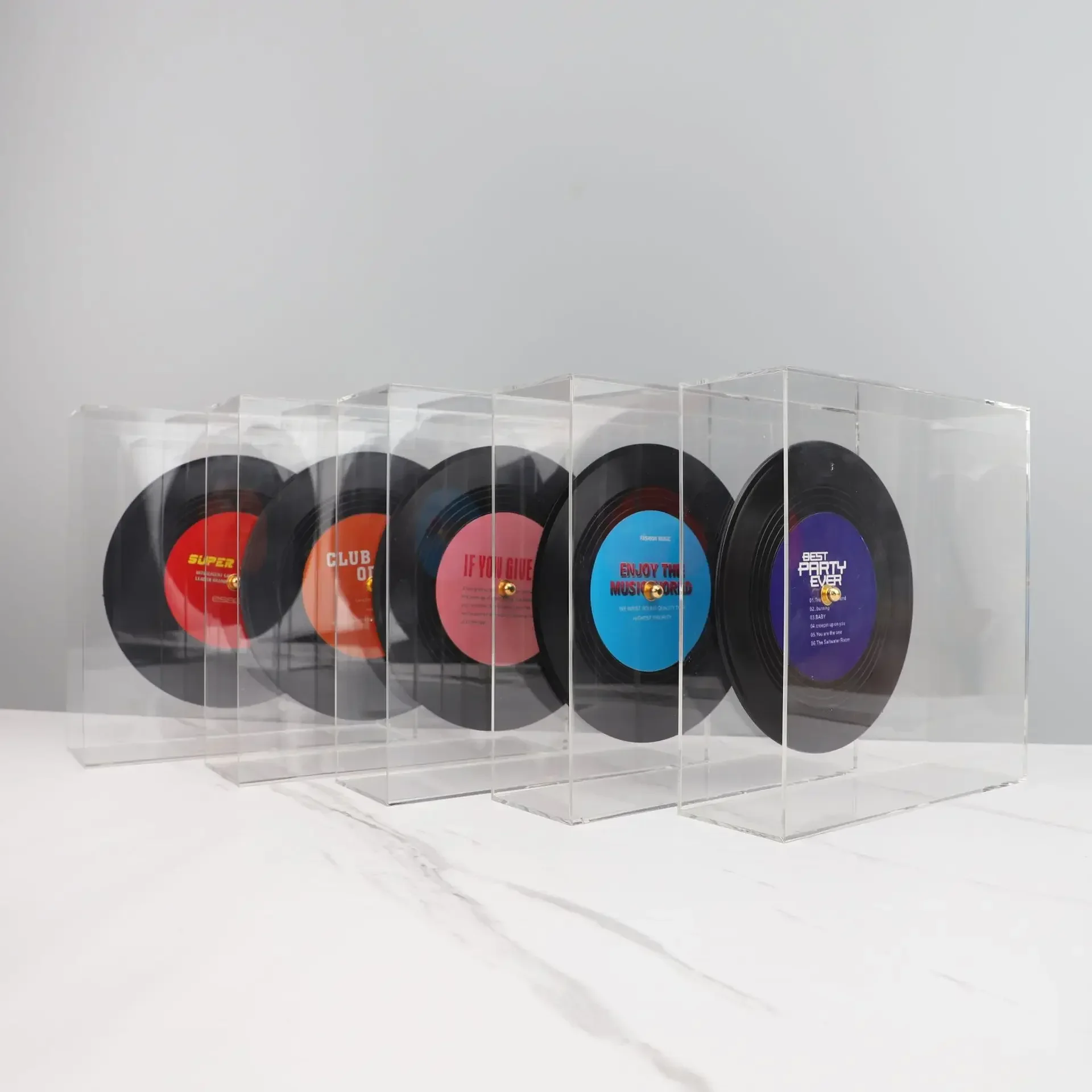European simple vinyl record creative ornaments TV cabinet model room study bookshelf living room home soft decorations