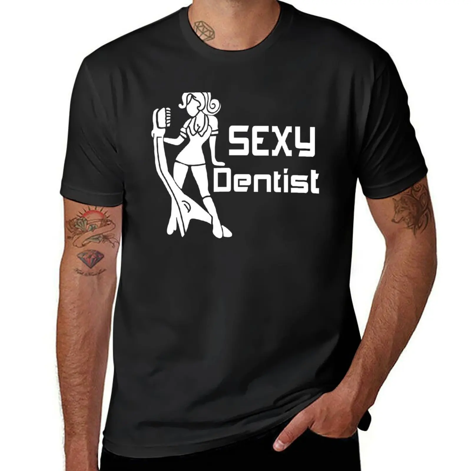 Sexy Dentist T-Shirt plain Blouse plain black t shirts men