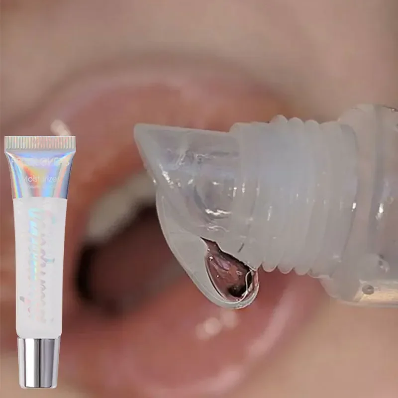 Watery Glossy Mirror Lip Glaze Moisturizing Brightening Creamy Texture Tinted Lip Balm Hydrating Glitter Lip Essence Lip Gloss