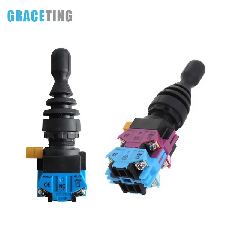 Cross Switch Joystick Switch Momentary 2/4 positions 2/4NO self Latching Spring Return Wobble Stick 22mm Monolever Rocker HKL-FW
