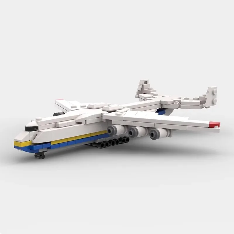MOC Airlines Military Combat Transport Aircraft Building Blocks AN-225 Airplane Model DIY Children's Assembly Toys Birthday Gift
