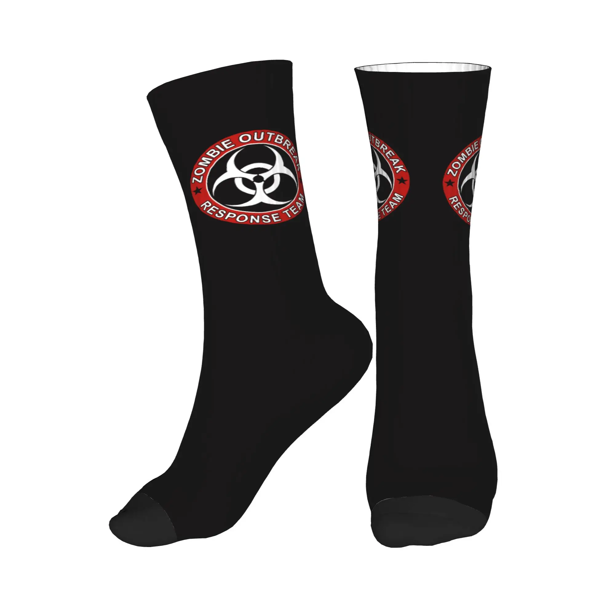 

Zombie Outbreak Response Team Men's Crew Socks Unisex Funny 3D Print Dress Socks