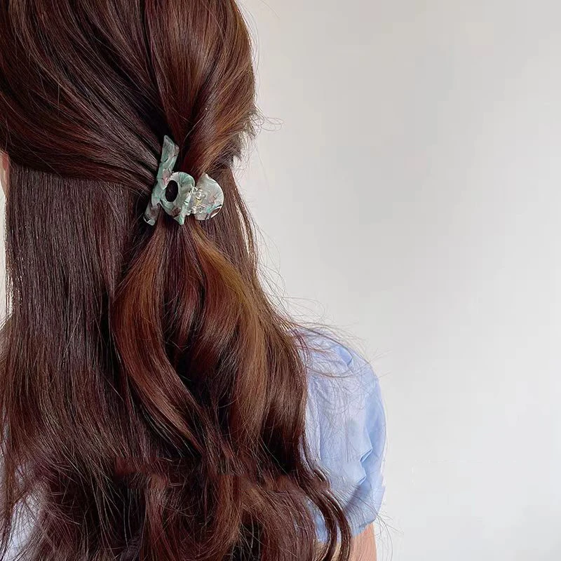 Vintage-Haarspange aus Acetat mit Print für Damen und Mädchen, süßer Haarschmuck, hochwertige Haaraccessoires, Haarspange, Haarclip, Haarnadel – Detail 2