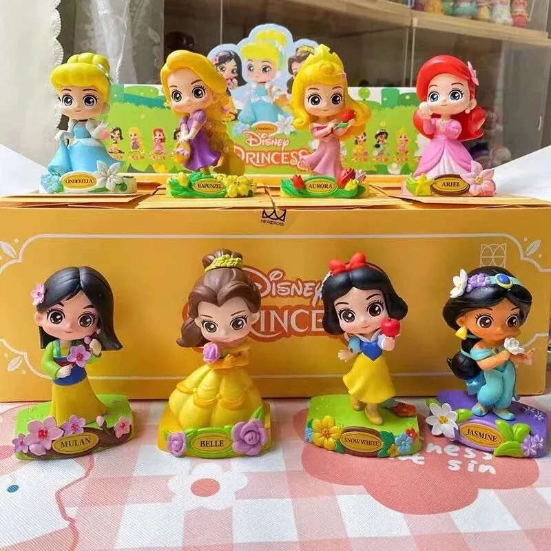 Figura de Princesa Disney, Ariel, Blancanieves, Cenicienta, Aurora, Ariel, Bella, Caja Sorpresa, Juguete para Niños