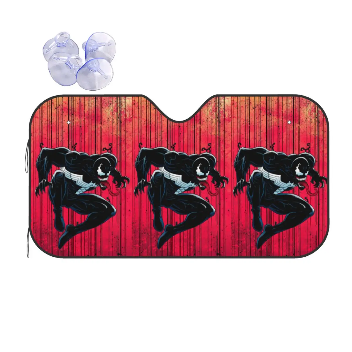 

Custom Comic Wallpaper Venom Car Windshield Sunshade Folding Sun Blocker Car Window Shades