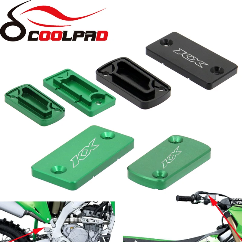 

Крышка Резервуара переднего и заднего тормоза CNC для KAWASAKI KX 250 KX 450F KX 125 KX 250F крышка жидкости для мотоцикла