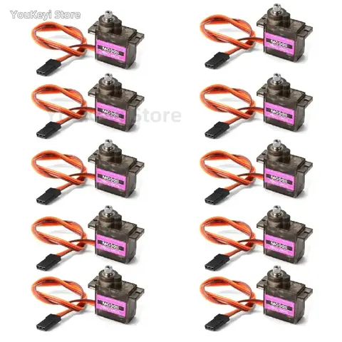 1/4/5/10/20 Pcs MG90S All metal gear 9g Servo SG90 versione aggiornata per Rc Elicottero Aereo Barca Auto MG90 9G Trex 450 RC Robot