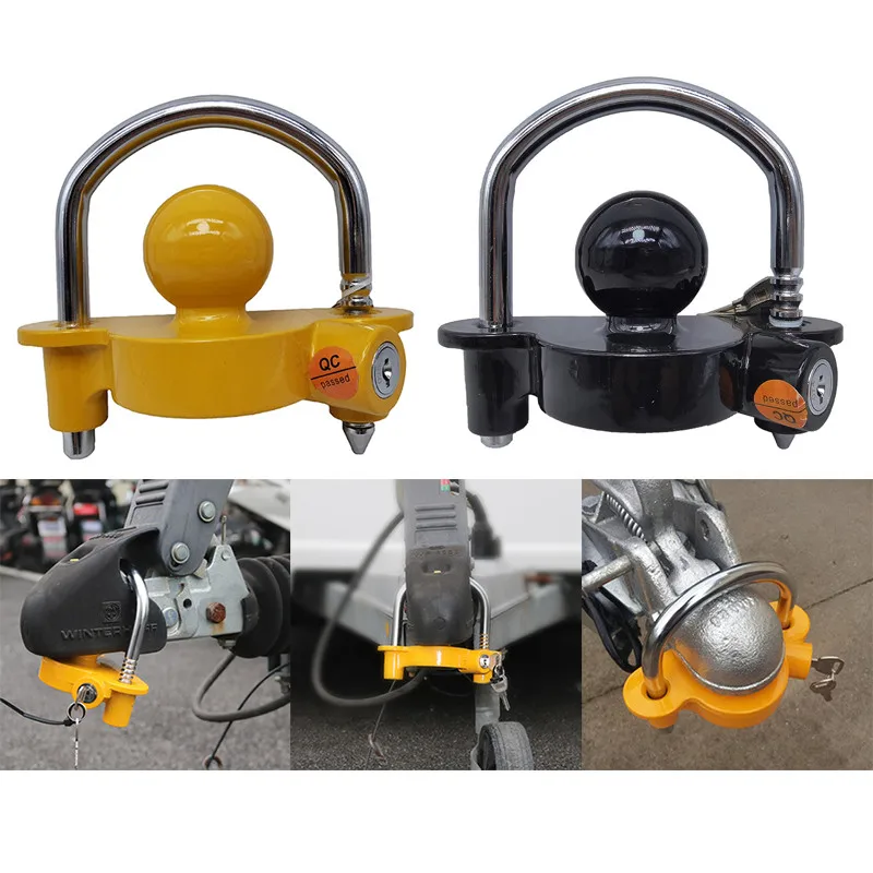 

Anti-theft Lock Hook Coupling Lock Trailer Parts Tow Ball Caravan Camping Anti-theft Trailer Accessories Universal