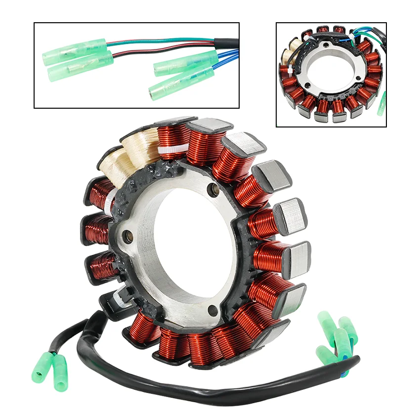 

Motorcycle Stator Generator Ignition Coil For Yamaha 9.9hp F9.9H 15hp F15 20hp F20 13.5hp F13.5B OEM: 6AH-85510-01 6AH-85510-00