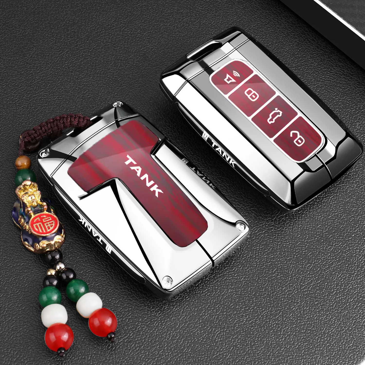 Metal Protective Shell Car Buckle Key for 2026 Tank 300 Compatible with 2026 400/500/hi4t 300 700 Automotive Accessory 2