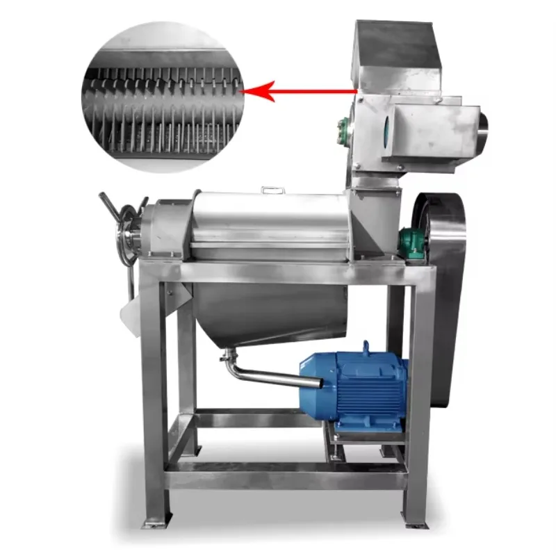 Automatic Carrot Cold Press Commercial Fruit Vegetable Orange Sugarcane Juicer Extractor Machine Spiral Juicer Machine