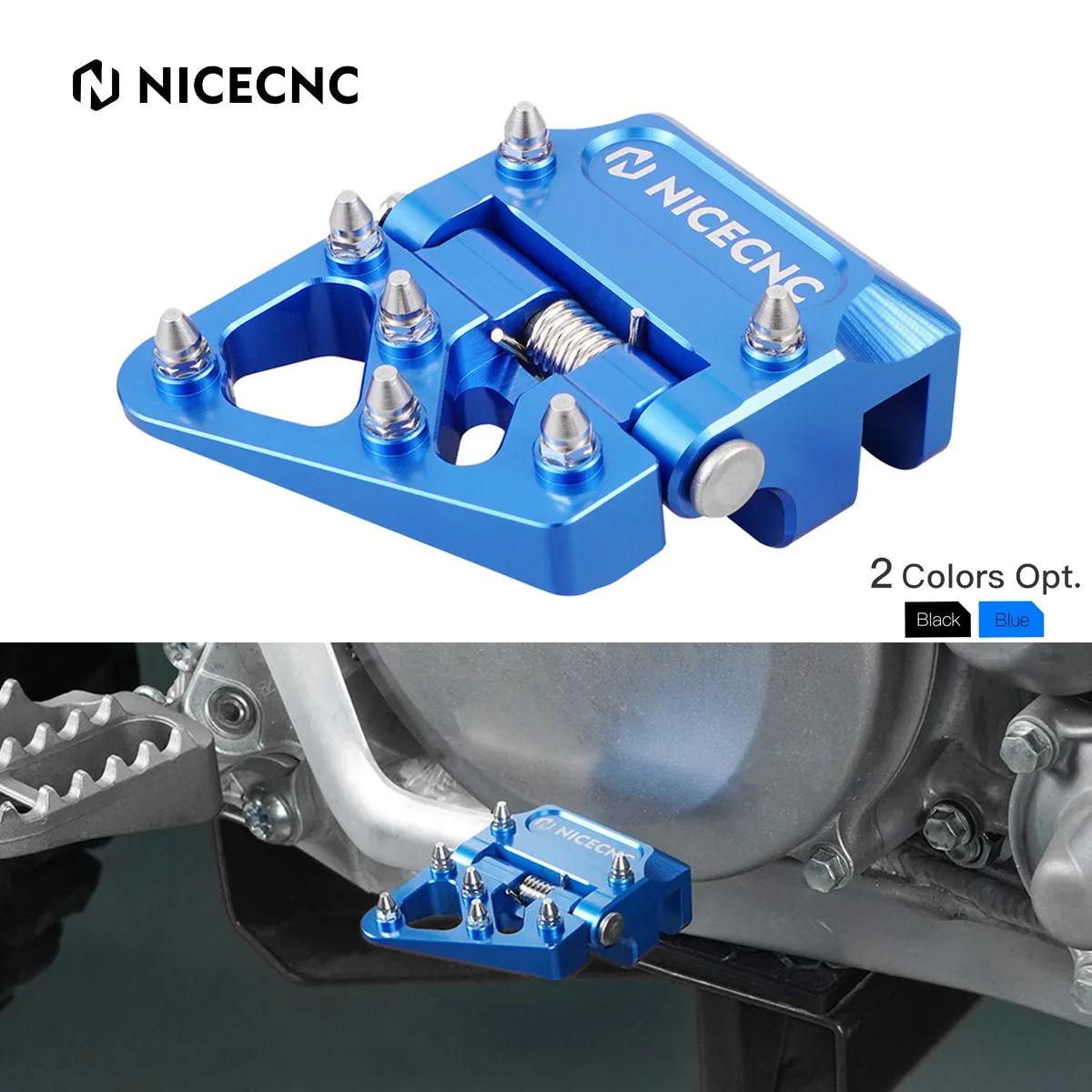 

NICECNC For Yamaha YZ125 YZ250 1997-2024 YZ250F YZ125X YZ250X YZ400F YZ426F WRF 250 400 426 Folding Rear Brake Pedal Lever Tip