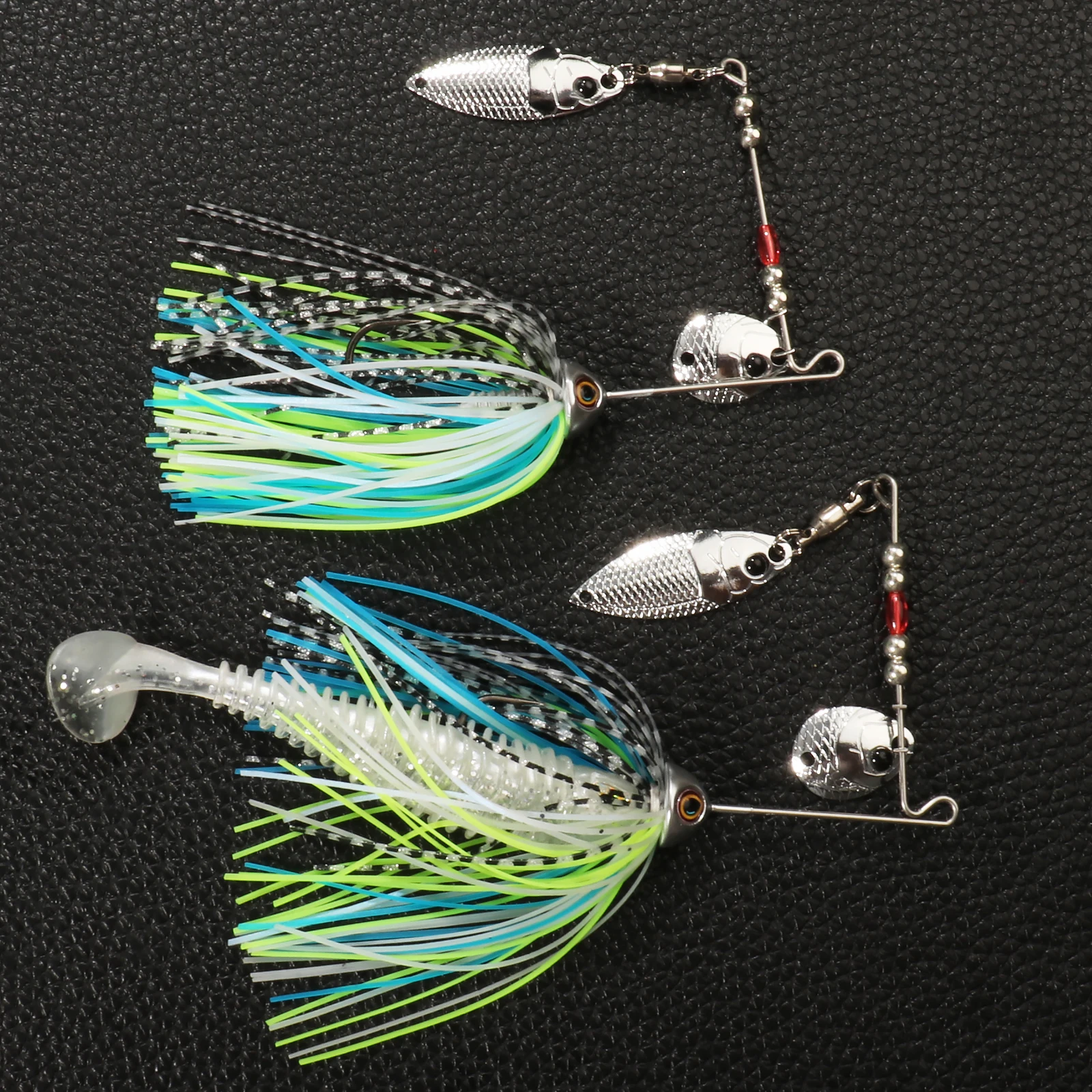 Spinnerbait 11g 20g Spinnerbait Gummi-Jig VIB Blade Tackle Chatterbait für Barsch, Hecht, Zander, Forelle, Lachs Angeln Drahtköder