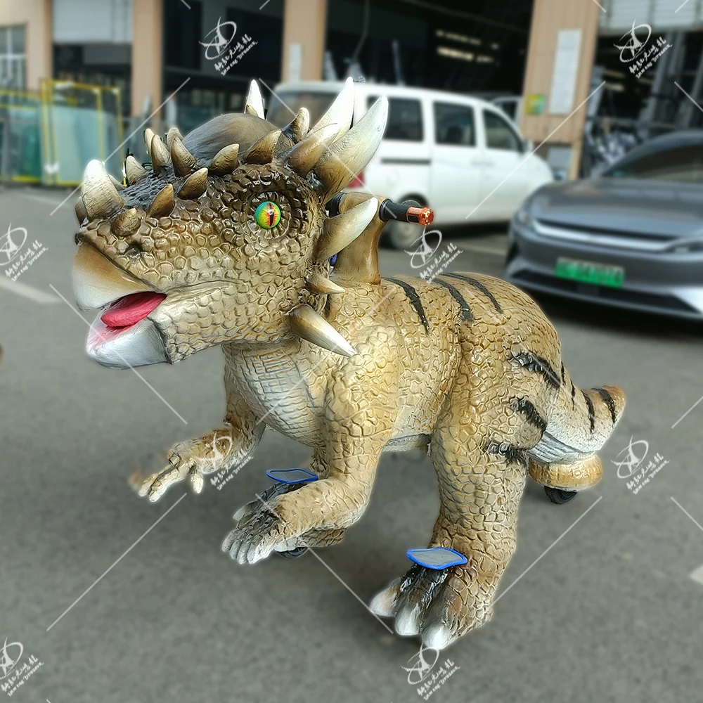 New Era Dinosaur Mall Amusement Dinosaur Ride for Kids and Adult Robotic Animatronic Dinosaur Ride for Jurassic Park