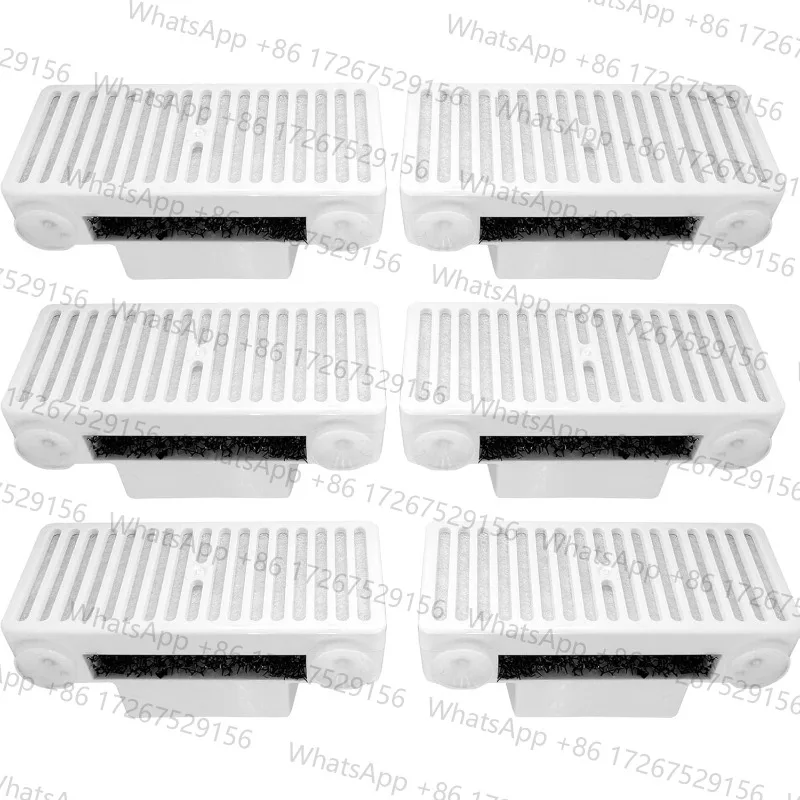 6 Pack T-Shaped Filters Replacement Pet Water Filter, Refill Compatible with Pioneer Mini Vortex and Swan Pet Fountain