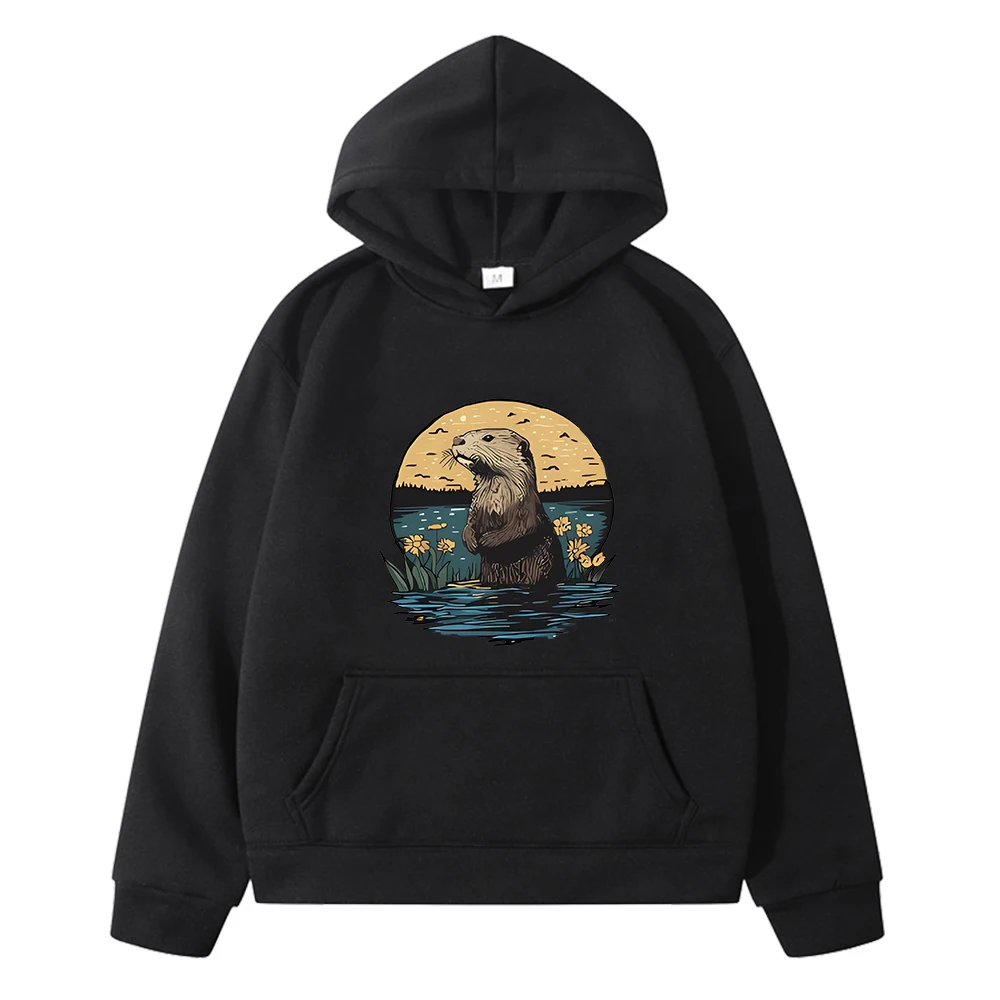 أنيمي هوديي Monterey Bay حوض السمك البحر قضاعة طباعة Kawaii جاكيت من الصوف الخريف الصبي هوديس البلوز البلوز الاطفال ملابس فتاة #5