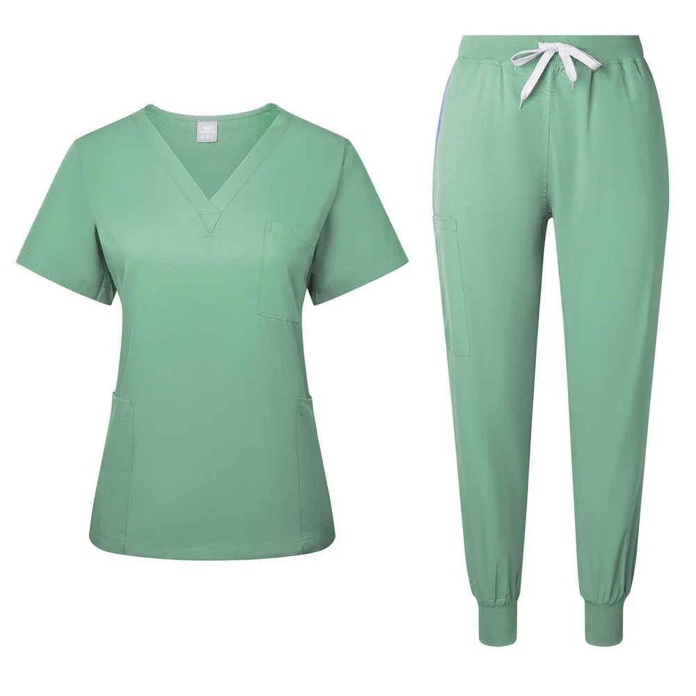 Hot Sale Washable Soft Fabric Hospital Uniform Medical Women Jogger Scrubs Sets Nurse Uniforms Work Wear