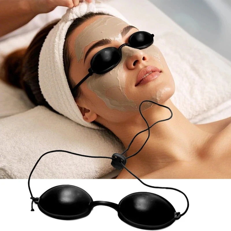 1PC Soft Sunbathing Eyewear Tanning Goggles Beach Adjustable UV Skin Tanning Eye Protection UV Shield Glasses Black
