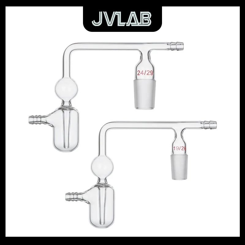 Kit de seguridad de protección a prueba de explosiones para mezcla de Gas, tubo sellado líquido tipo F, 14/24/29, detección de metales de óxido antirreflujo JVLAB ​