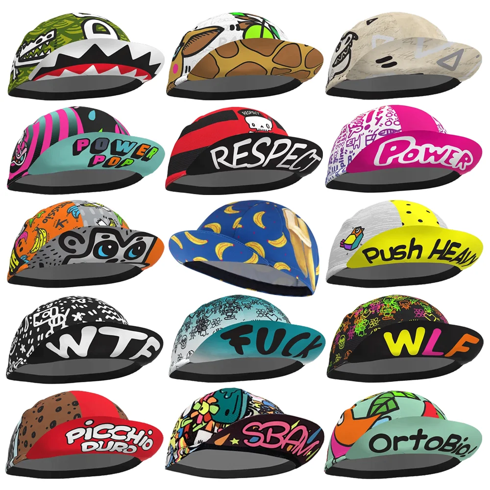 Funny Multi Styles Colors Power Banana Flowers Ride Bike New Classical Cycling Caps OSCROLLING Gorra Ciclismo Unisex