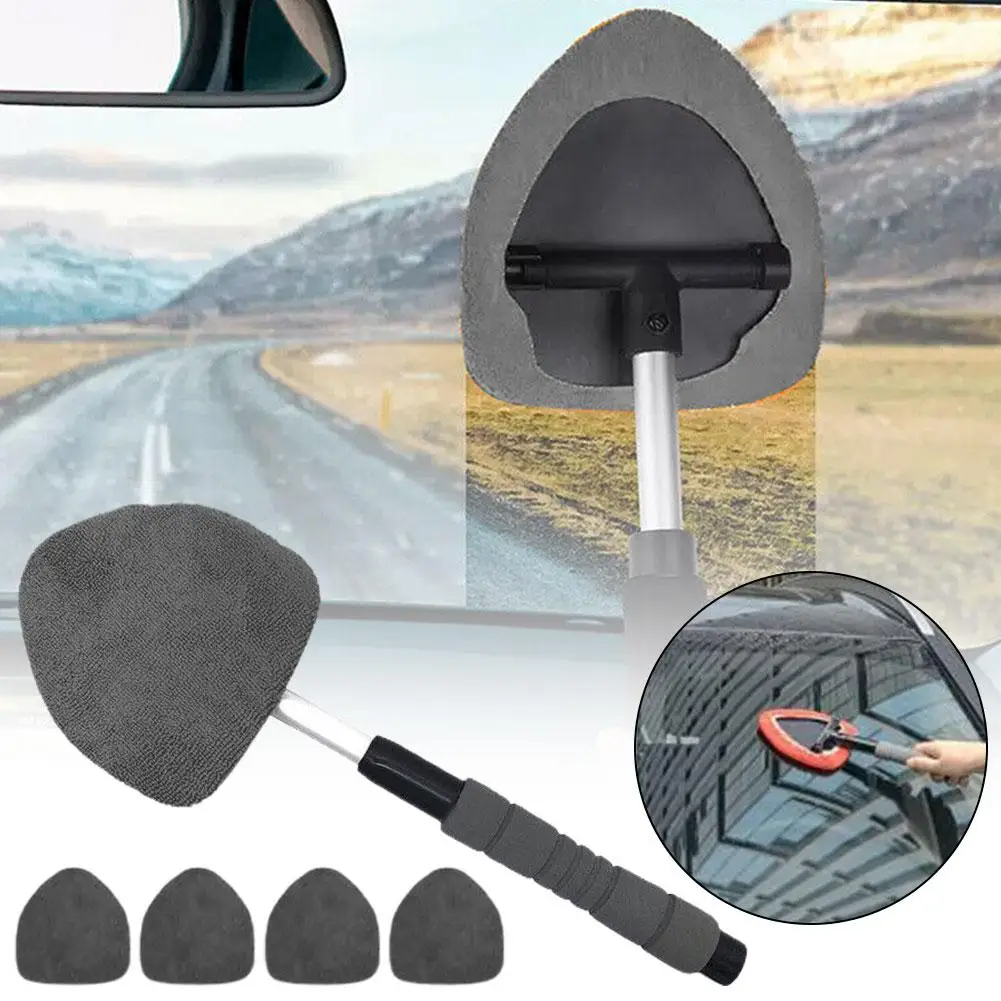

Windshield Cleaner Car Window Cleaner Glass Cleaner Cleaner Wiper With Glass Microfiber Interior Auto Pads Kit X7r9
