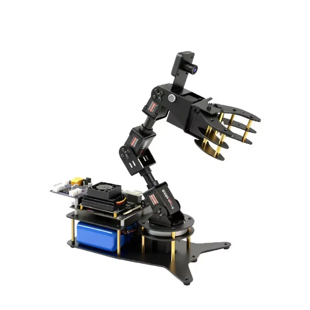 for Raspberry Pi Six-Degree of Freedom Visual Recognition Python Programming Voice Robot Jetson-Nano Mechanical-Arm