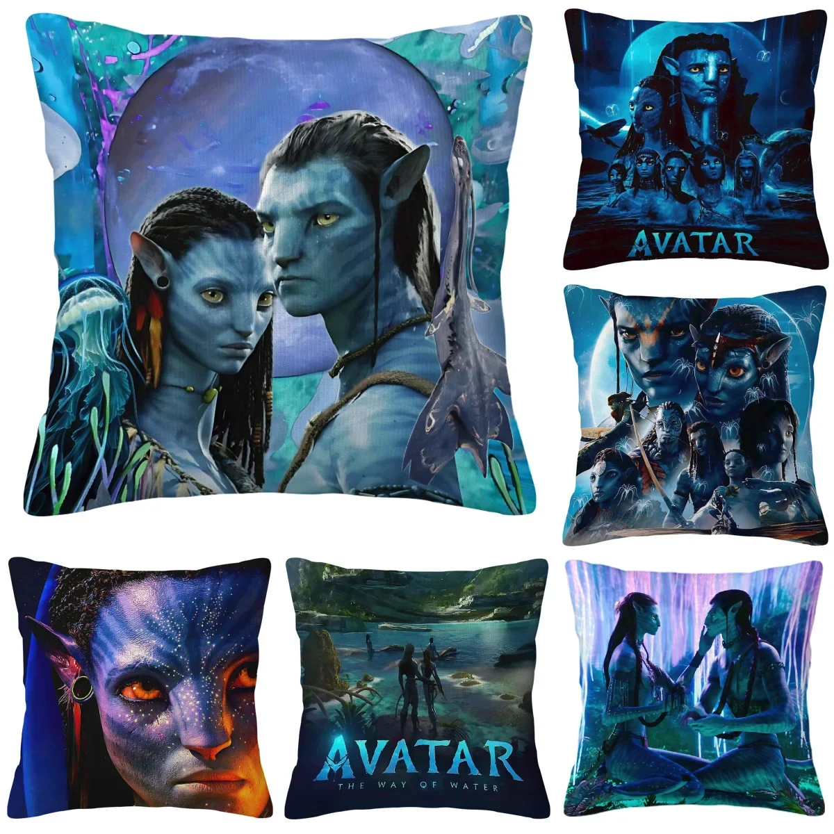 Avatar 2 Pillowcase Luxury Pillow Covers for Living Room Cushions Sofa Cover Interior Decoration Sleeping Pillows Anime Home
