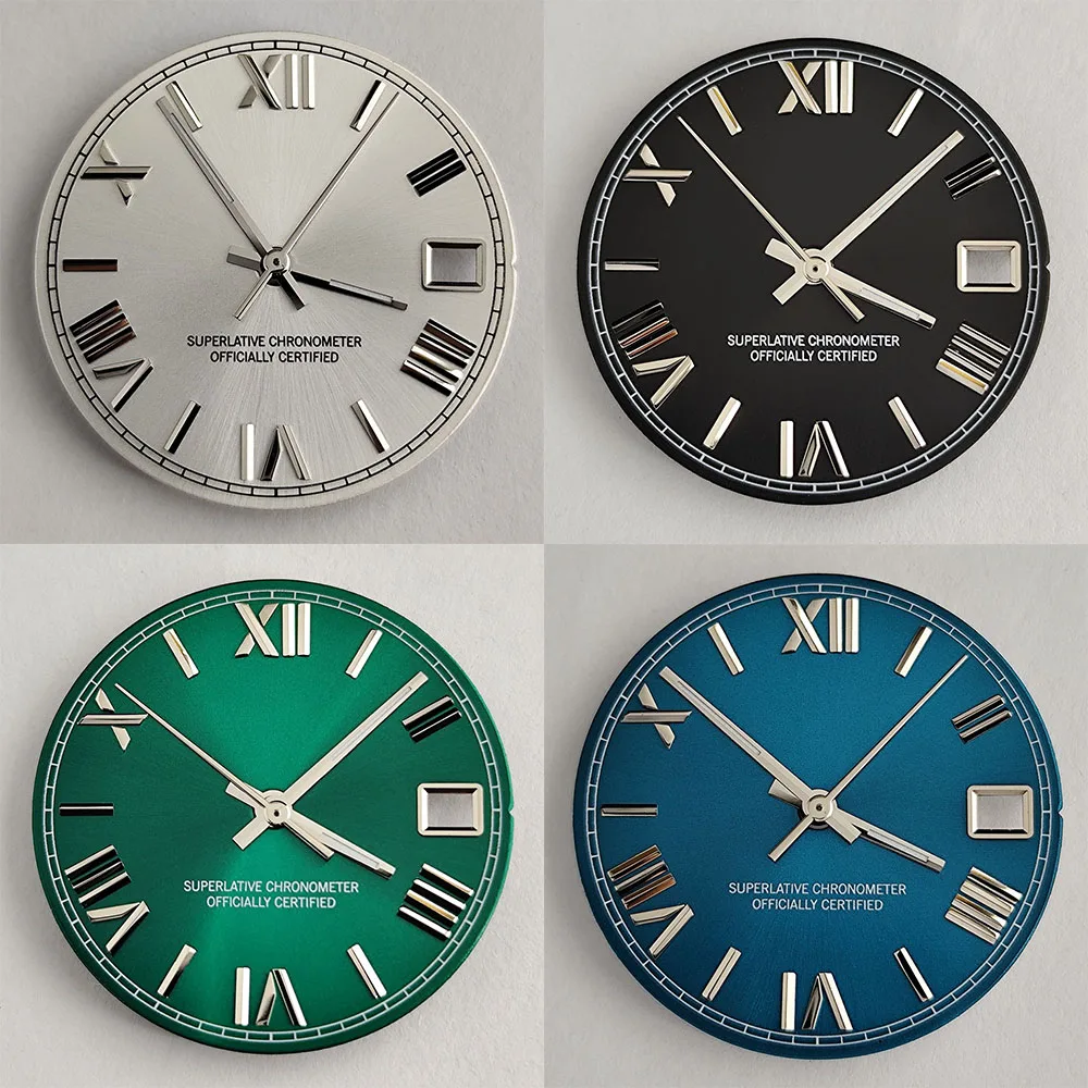 إكسسوارات ساعة NH35 مينا رومانية أيدي NH35 مضيئة باللون الأخضر مناسبة لساعة حركة NH35 NH36 للرجال #1