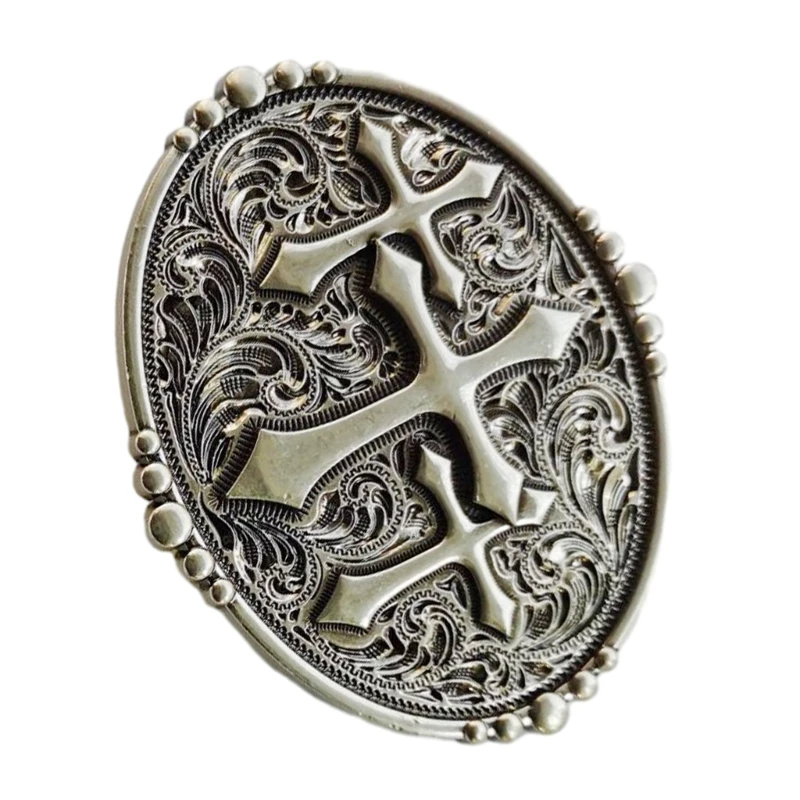 Carved Belt Buckle for Waist Belt Replacement Cowboy Clothing Accessories