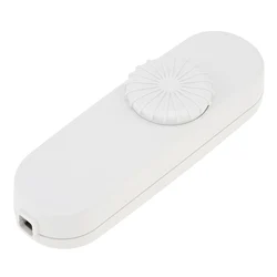 LED Dimmer Switch 120V/220V Full Range Rotary Dimmer Switch Inline Lamp Switch for Table Lamp / LED Lamp / Halogen Bulbs