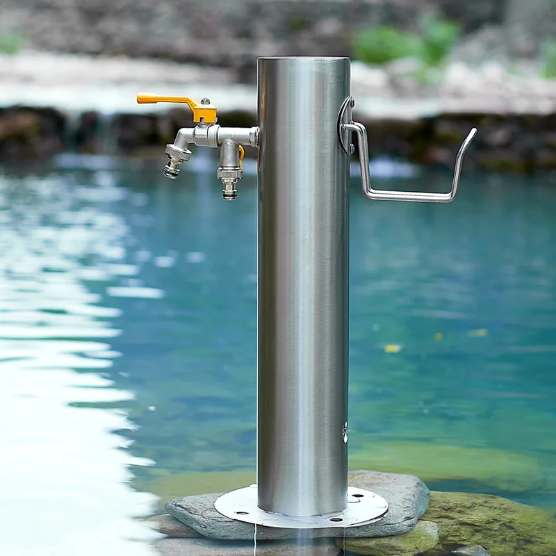 Tuqiu Villa courtyard 304 SUS outdoor faucet antifreeze outdoor garden yard column water bridle community scenic spot water bolt