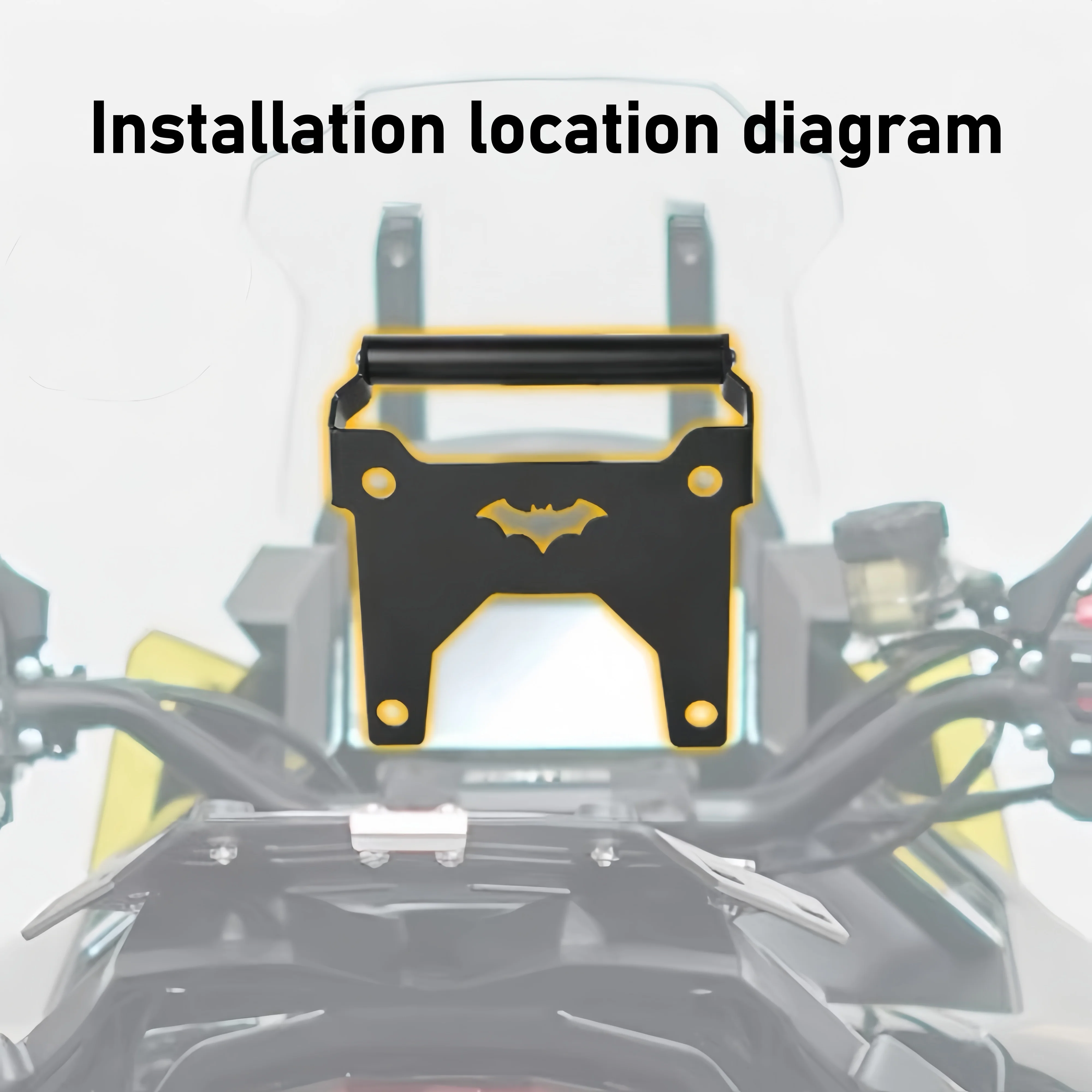 ZT703F 703 F ZONTES ل ZONTES 703F 2024 مكافحة الاهتزاز قوس الهاتف المحمول لتحديد المواقع والملاحة حامل حامل تمديد بار #6