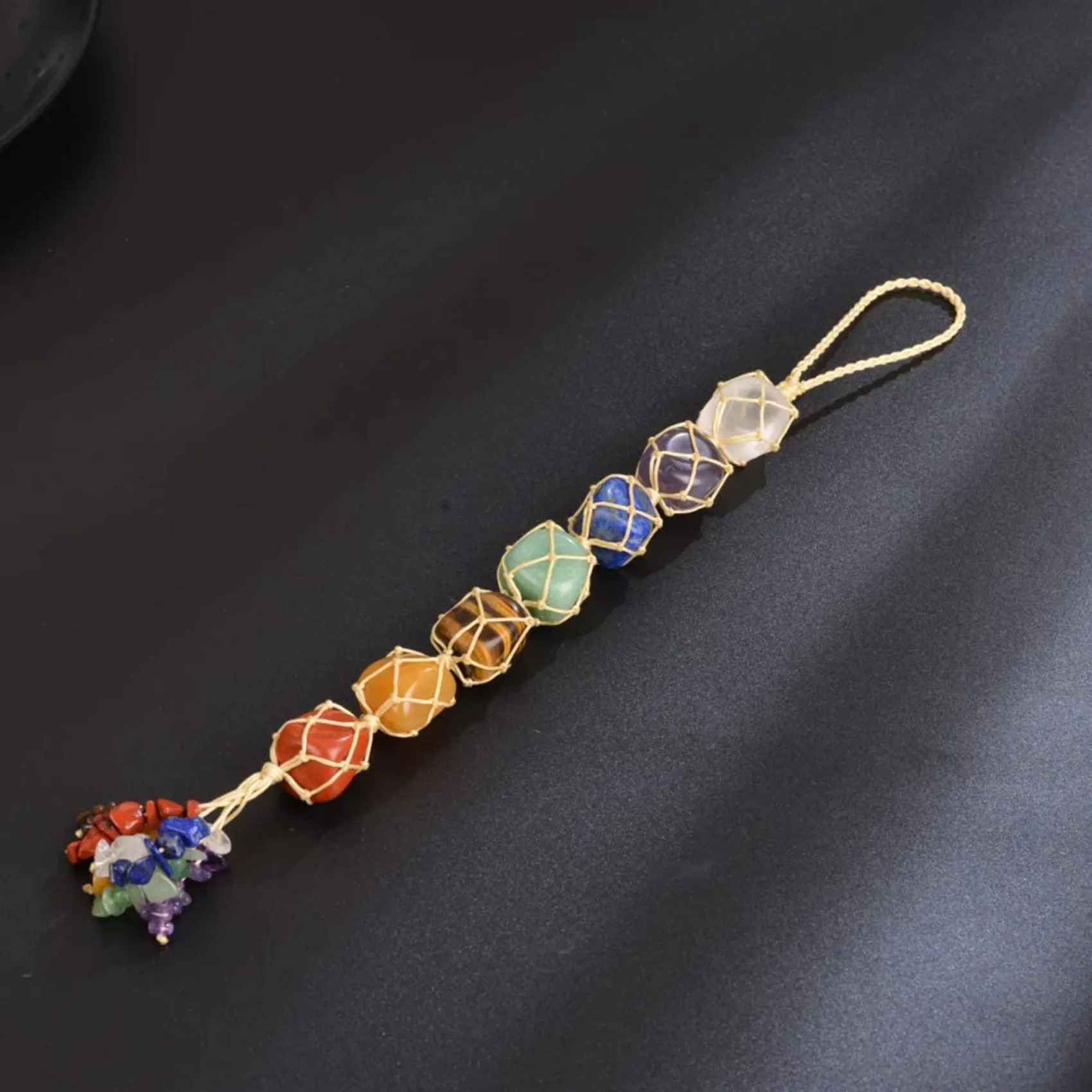 Chakra Healing Crystal Good Luck Decoration Car Ornament Feng Shui Ornament Car Window Ornament