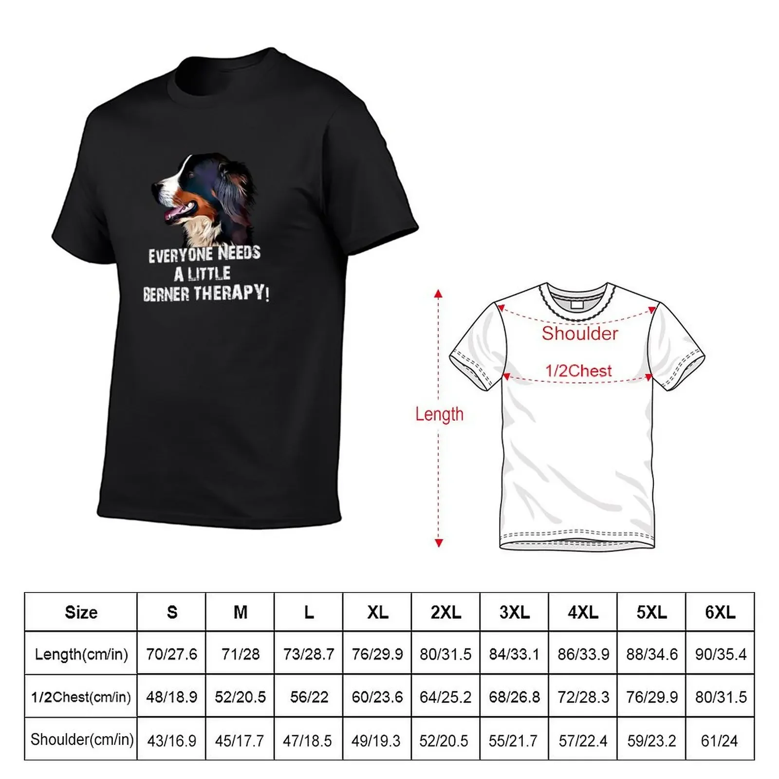 Bernese Therapy T-Shirt graphic t shirts shirts graphic quick-drying vintage t shirts black t for men