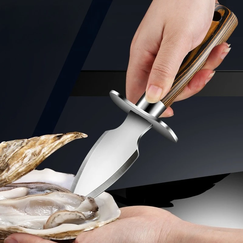 Clam Shucker abridor de mariscos herramientas cuchillo para descascar ostras hogar acero inoxidable profesional mariscos abridor de mariscos Accesorios