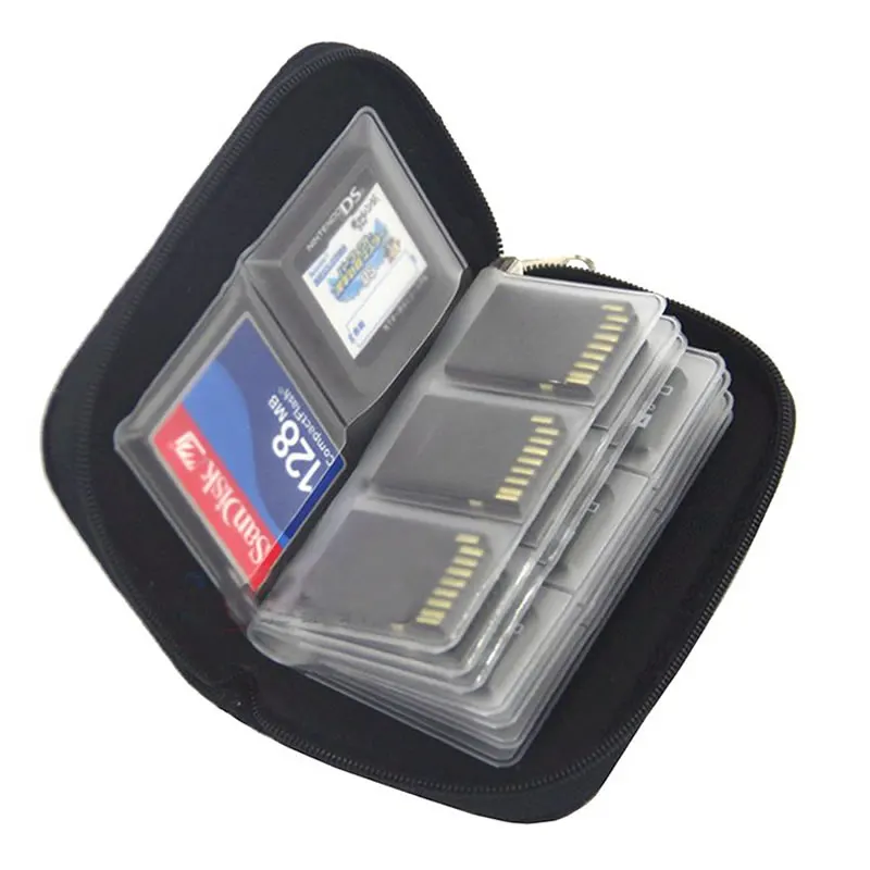 Memory Card Storage Bag Carrying Case Holder Wallet 22 Slot For CF/SD/Micro SD/SDHC/MS/DS Game Accessory Memory Card Collect Bag view 6