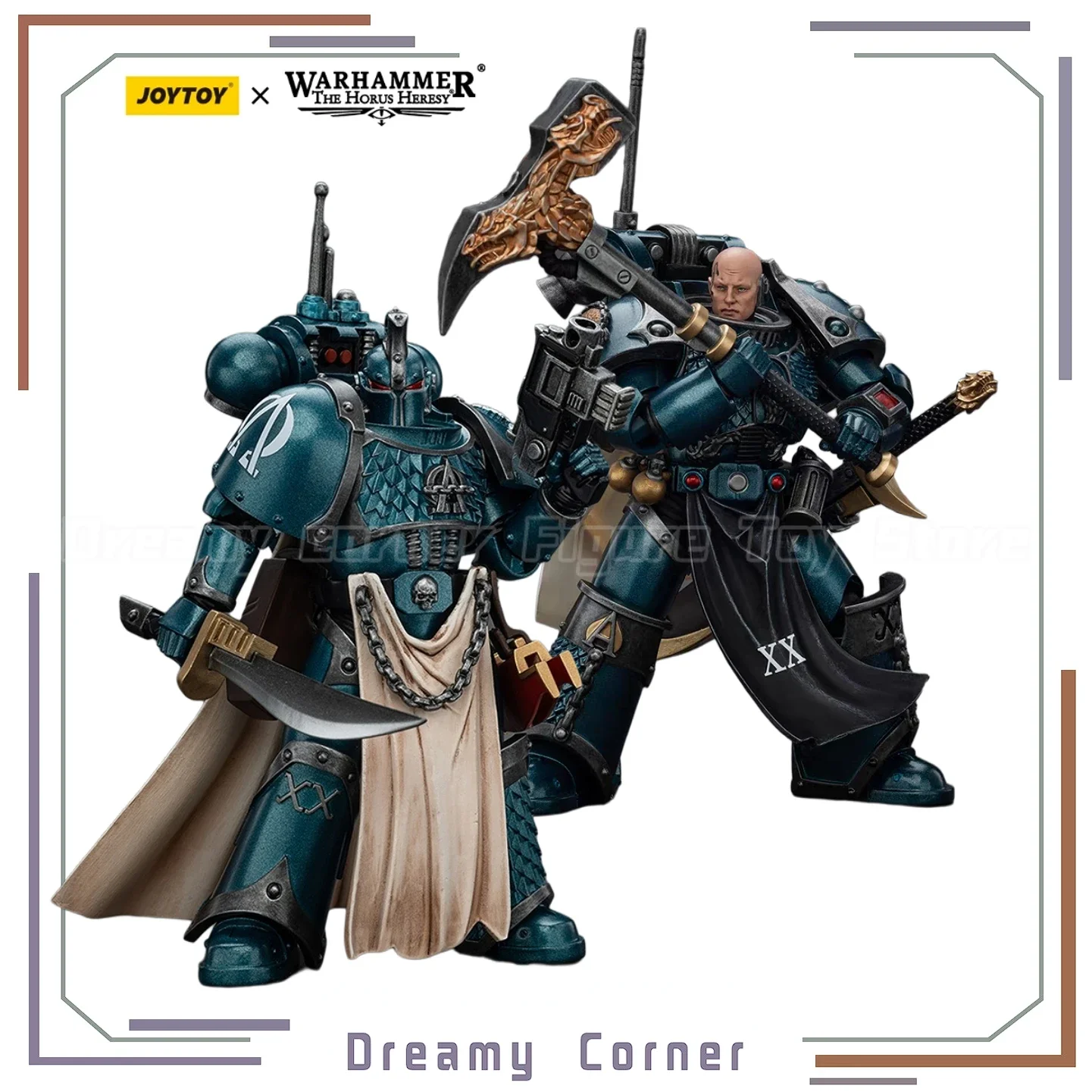 【en-stock】joytoy-warhammer-40k-alpha-legion-harrowmaster-armillus-dynat-praetor-avec-epee-puissante-2-pieces-1-18-figurine-modele