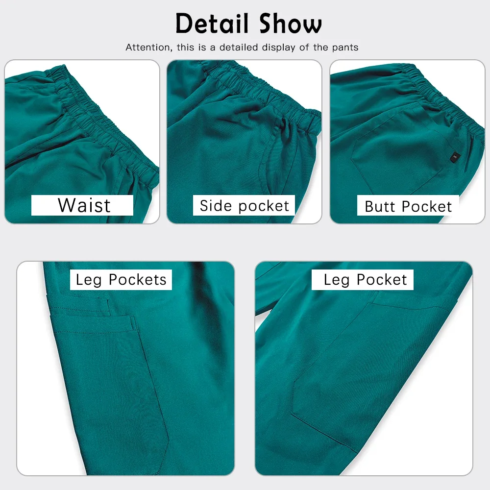 Unisex Workwear Beauty Agency Work Set Women Men Hospital Surgical Uniform Clinic Scrub Suit Medical Uniform Nursing Accessories