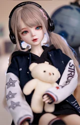 New 1/3 Bjd Doll 60cm Hand Painted Makeup Can Change Eyeball  Wig and Clothing Gifts for Girls Handmade Doll Toys
