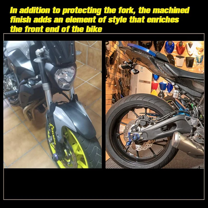 Motorcycle Front Rear Wheel Fork Frame Slider Crash Protector For Yamaha MT07 FZ-07 2013-2020 XSR700 2018-2020