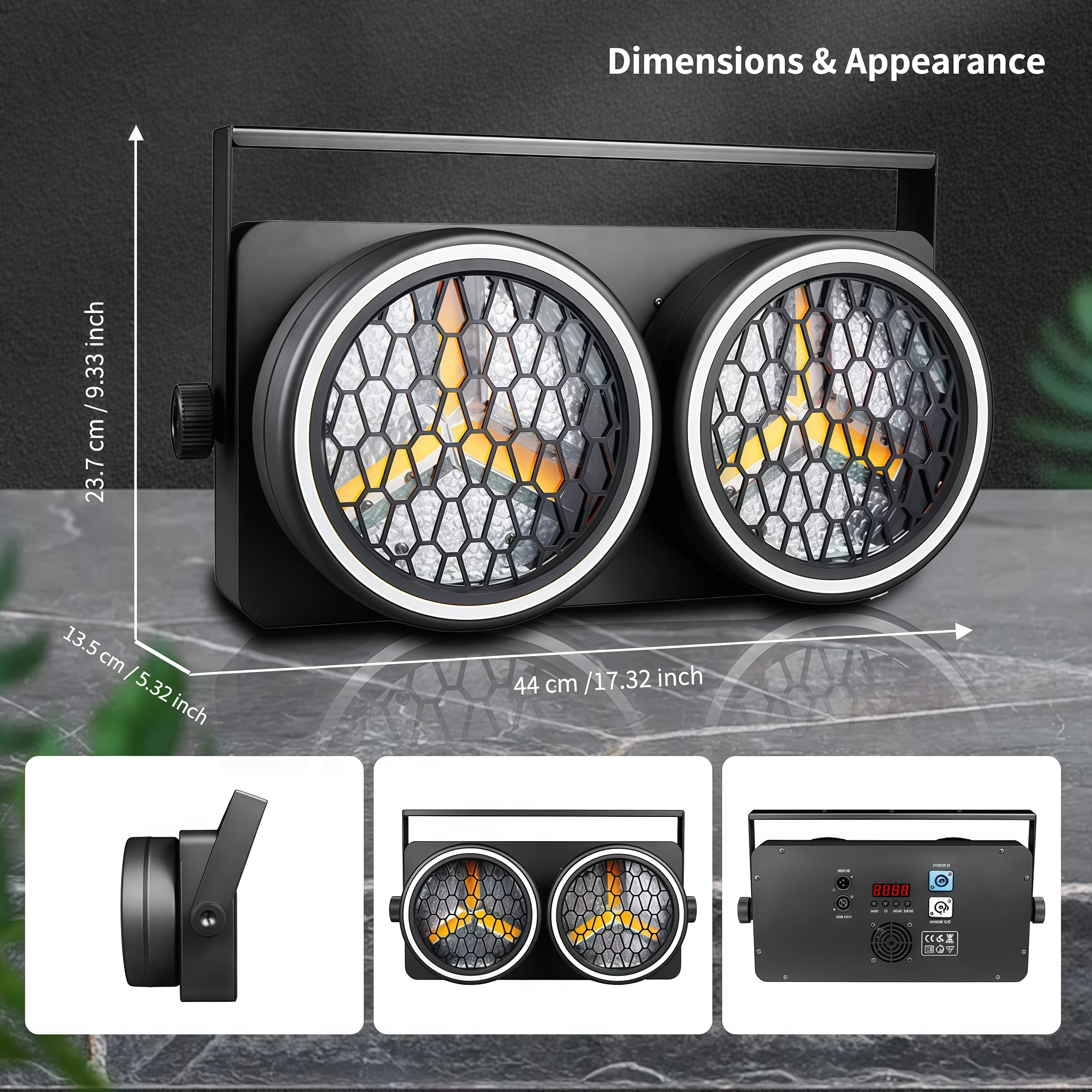 1/2/4Pcs 150W 2Eye LED RGB Audience Blinder Retro Matrix Light  Clubs Bars Events Shows Concerts DMX512 COB Par Fixture
