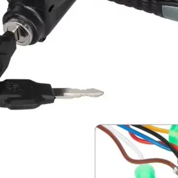 

36V 48V 60V Electric Scooter Handlebar with Key Operated Ignition LCD Display and Speed Control for Various Electric Vehicles