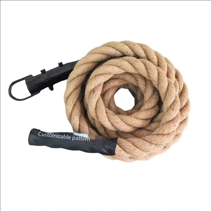 

Best Seller Custom 38mm Hemp Eco-Friendly Integrated Gym Trainer Battle Rope for Workout Strength Power Training Climbingpromote